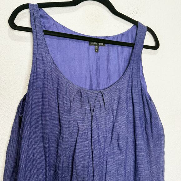 Eileen Fisher Shadow Striped Sleeveless Tunic
Metallic Tank Dress Sapphire - Picture 3 of 10